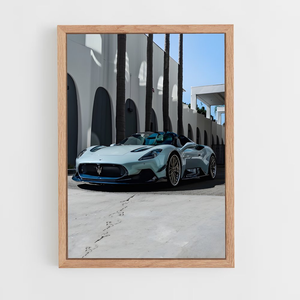 Poster Cielo Bleu – affiche Maserati (vue 4)